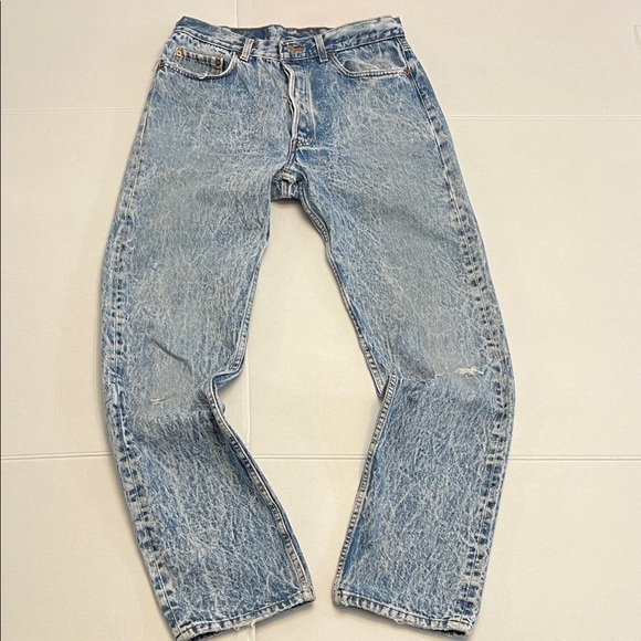Levi's Other - VINTAGE 80’s LEVI’S 501 MADE IN USA ACID WASH GRUNGE DENIM JEANS
